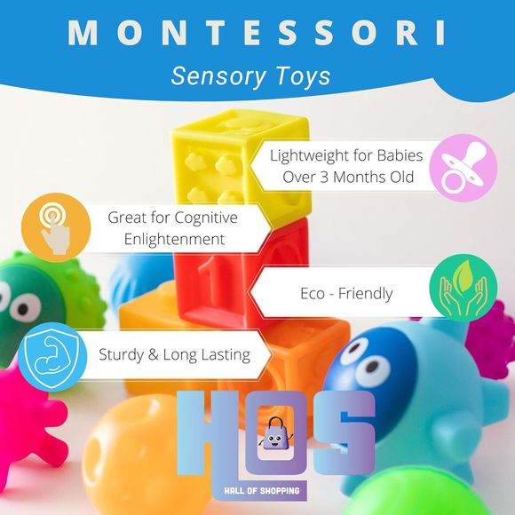 Montessori Toys Textured Sensory Toy Set 12 Pieces Learning Resources Ages 3+ - Picture 3 of 8